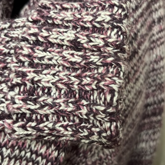 Hooded knit sweater Mauve & White - size small - Picture 5 of 5